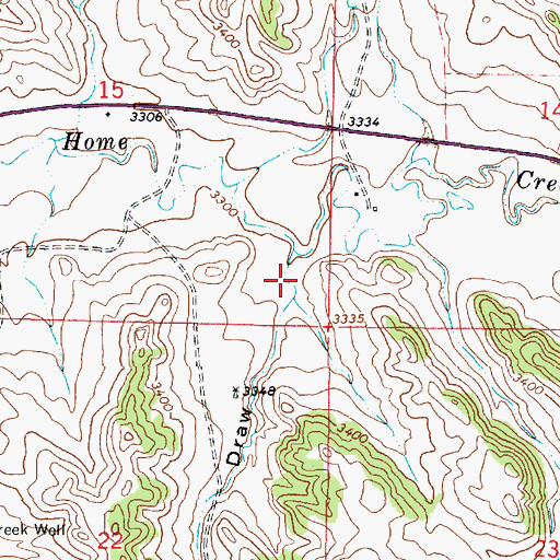Topographic Map of Detborn Draw, MT