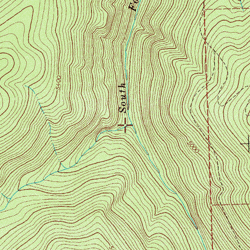Topographic Map of Dick Creek, MT