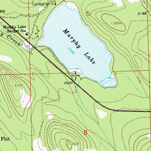 Topographic Map of Dickey Creek, MT