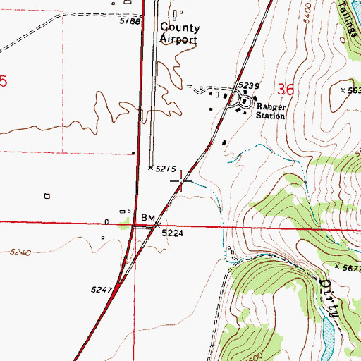 Topographic Map of Dirty Dick Creek, MT