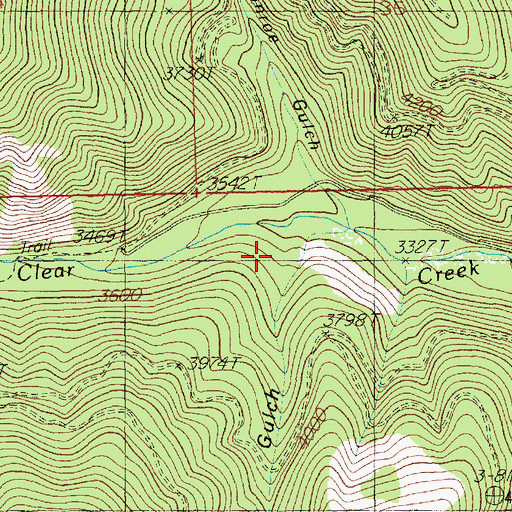 Topographic Map of Dirty Gulch, MT