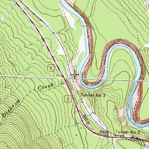Topographic Map of Disbrow Creek, MT