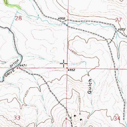 Topographic Map of Dixon Gulch, MT
