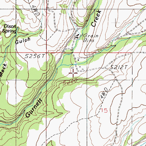 Topographic Map of Dixon Ranch, MT