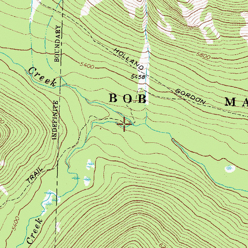 Topographic Map of Doctor Creek, MT