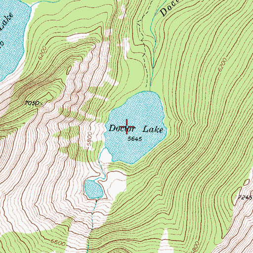 Topographic Map of Doctor Lake, MT