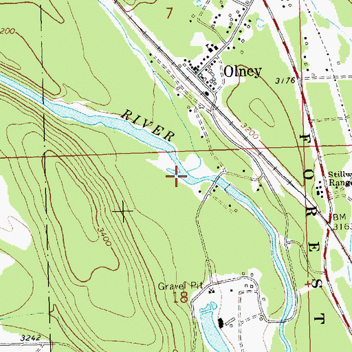 Topographic Map of Dog Creek, MT