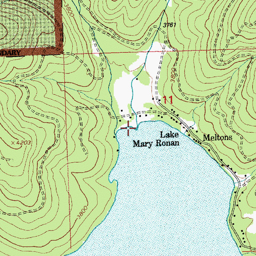Topographic Map of Donaldson Creek, MT