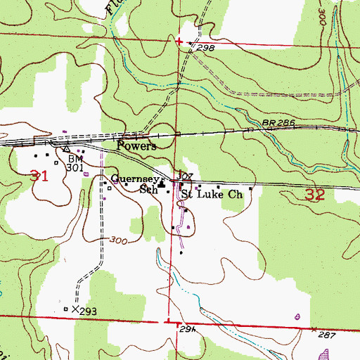 Topographic Map of Saint Luke Number 2 Missionary Baptist Church, AR