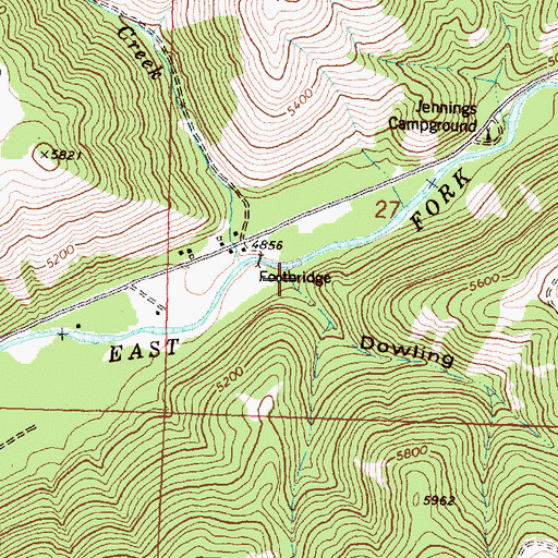 Topographic Map of Dowling Gulch, MT