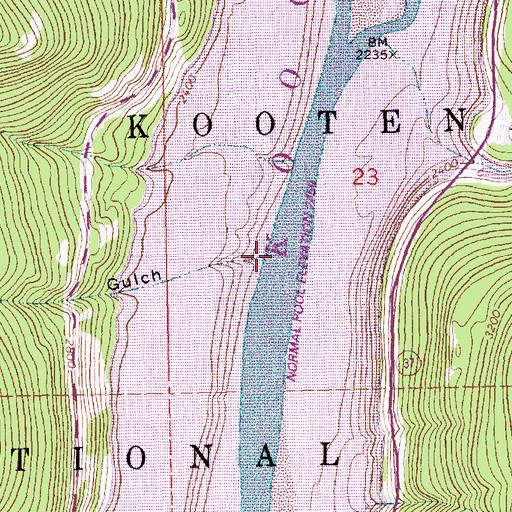 Topographic Map of Doyle Creek, MT