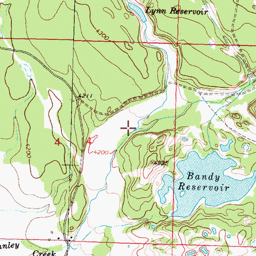 Topographic Map of Dry Cottonwood Creek, MT