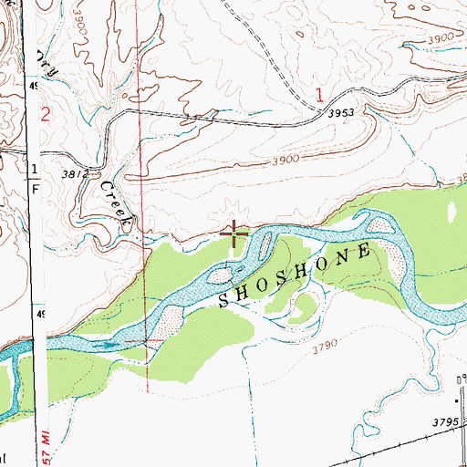 Topographic Map of Dry Creek, MT