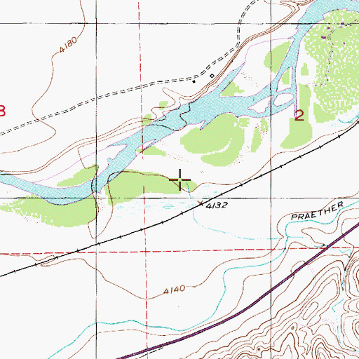 Topographic Map of Dry Creek, MT