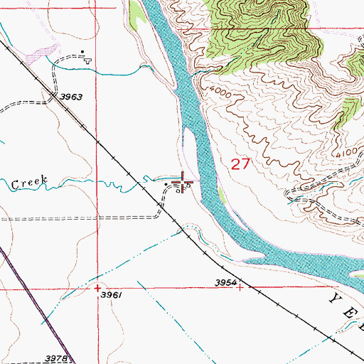Topographic Map of Dry Creek, MT