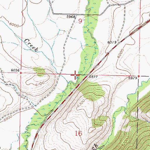 Topographic Map of Dry Creek, MT