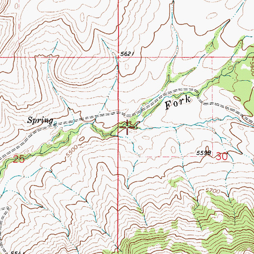 Topographic Map of Dry Creek, MT