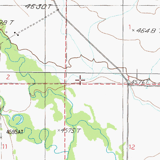 Topographic Map of Dry Creek, MT