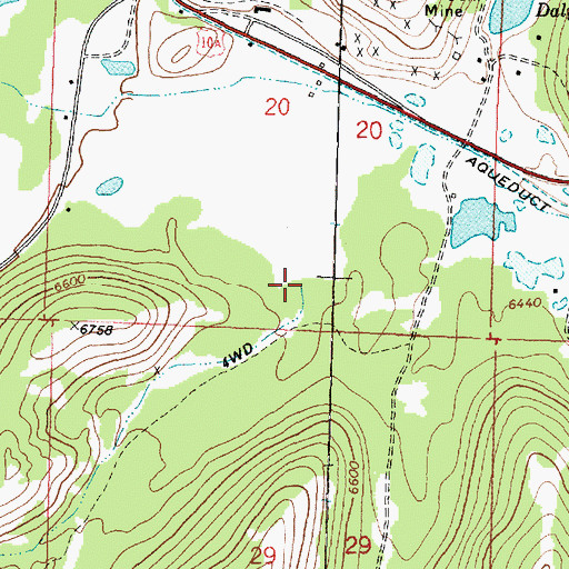 Topographic Map of Dry Creek, MT