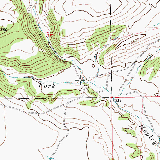 Topographic Map of Dry Gulch, MT