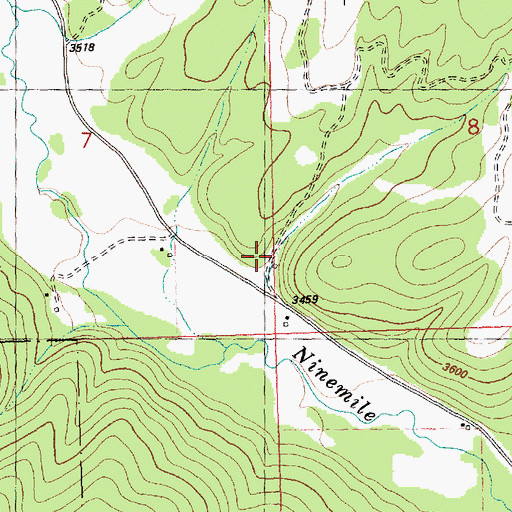Topographic Map of Dry Gulch, MT