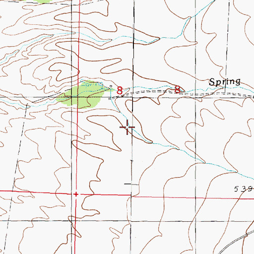 Topographic Map of Dry Gulch, MT