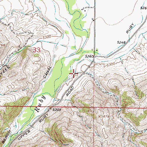 Topographic Map of Dry Hollow, MT