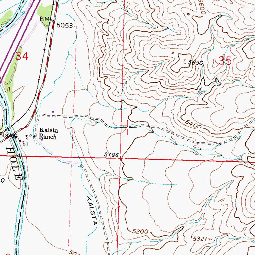 Topographic Map of Dry Timber Gulch, MT