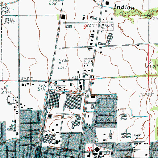 Topographic Map of Saint Peters Church, AR