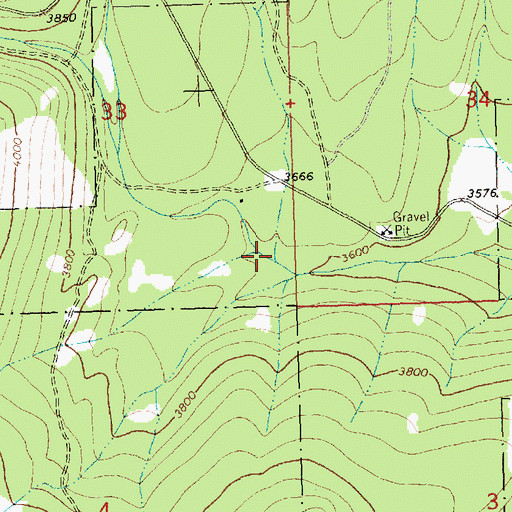 Topographic Map of Dudley Creek, MT