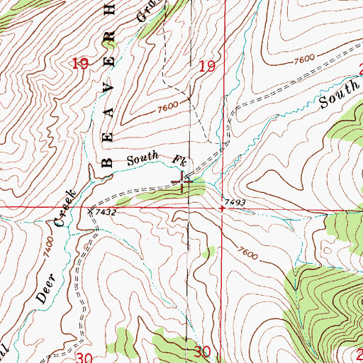Topographic Map of Dukes Fork, MT