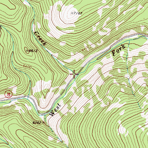 Topographic Map of Duncie Creek, MT