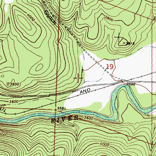 Topographic Map of Dunnigan Gulch, MT