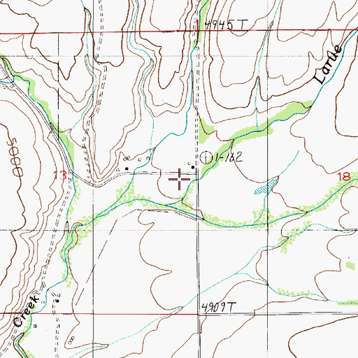 Topographic Map of Durham School (historical), MT