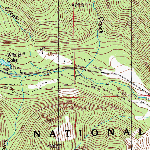 Topographic Map of Dutch Creek, MT