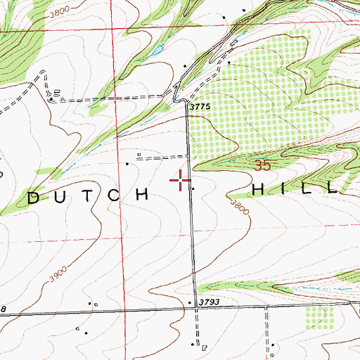 Topographic Map of Dutch Hill, MT