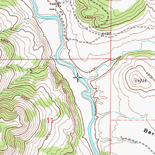 Topographic Map of Eagle Creek, MT