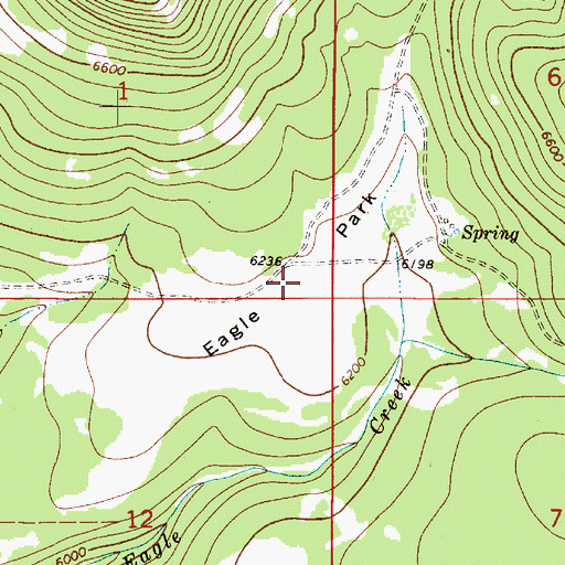 Topographic Map of Eagle Park, MT