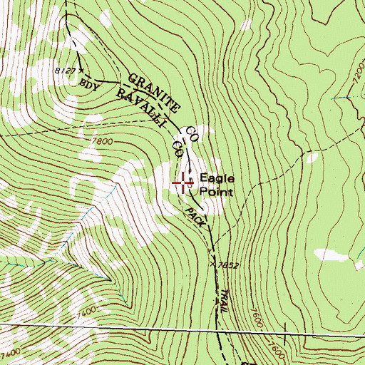 Topographic Map of Eagle Point, MT