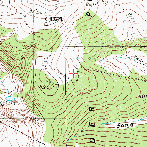 Topographic Map of East Boulder Plateau, MT