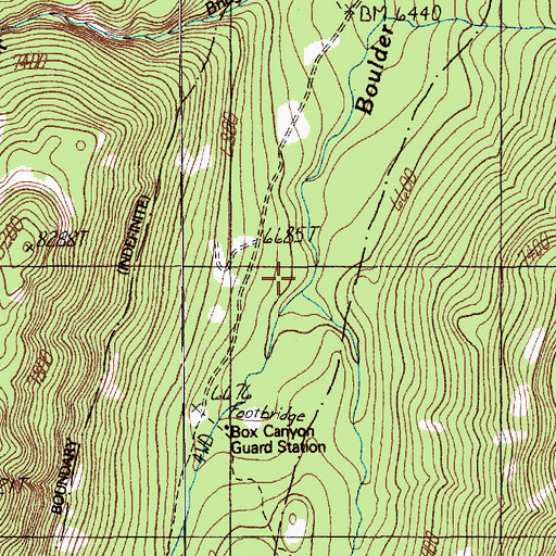 Topographic Map of East Fork Boulder River, MT