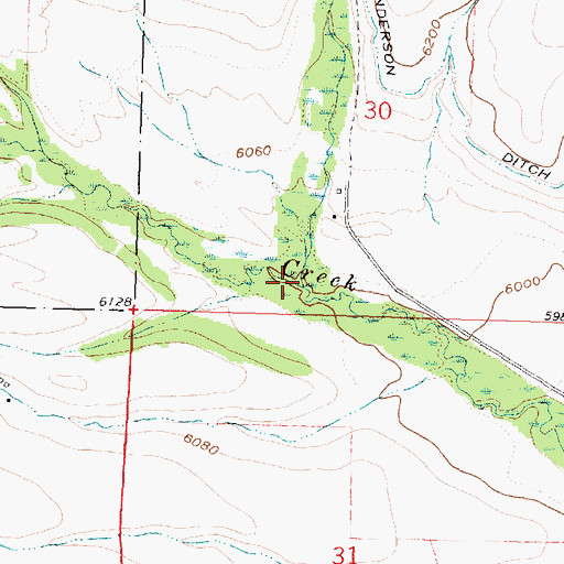 Topographic Map of East Fork Fishtrap Creek, MT
