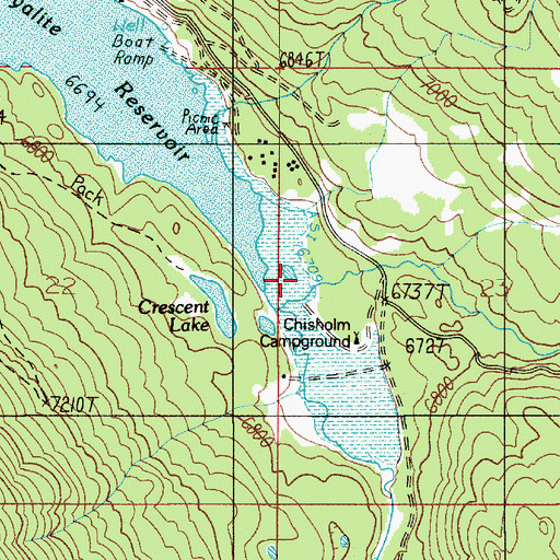 Topographic Map of East Fork Hyalite Creek, MT