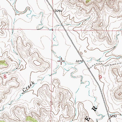 Topographic Map of East Fork O'Dell Creek, MT