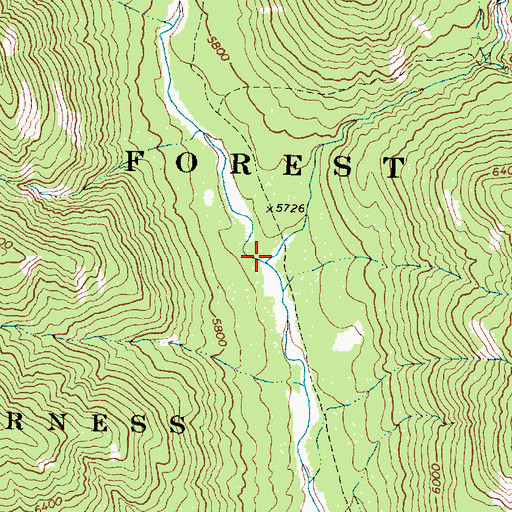 Topographic Map of East Fork Strawberry Creek, MT
