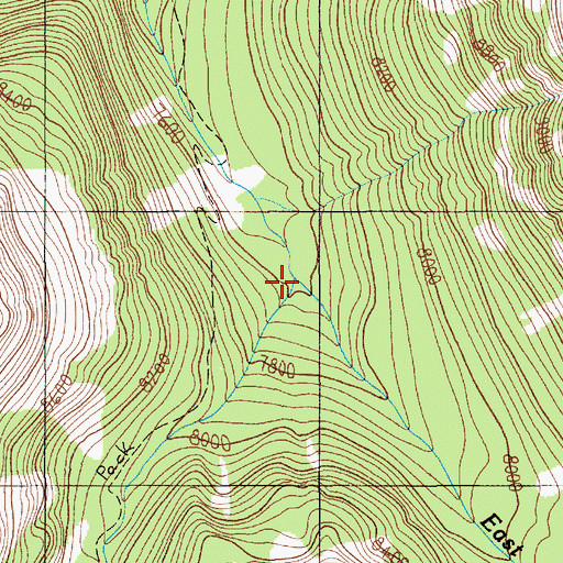 Topographic Map of East Fork West Boulder River, MT