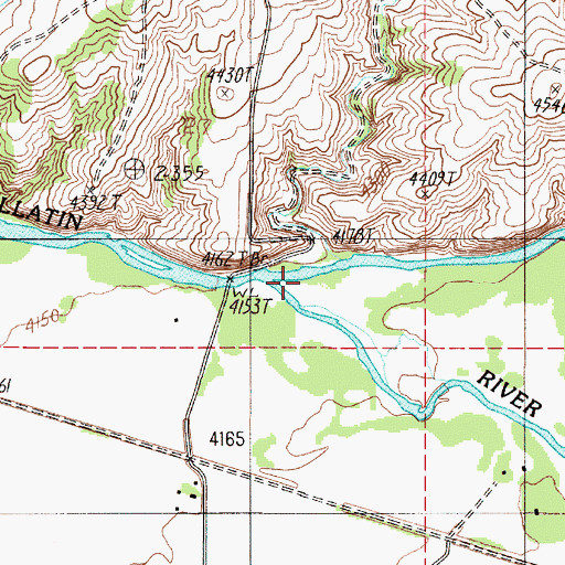 Topographic Map of East Gallatin River, MT