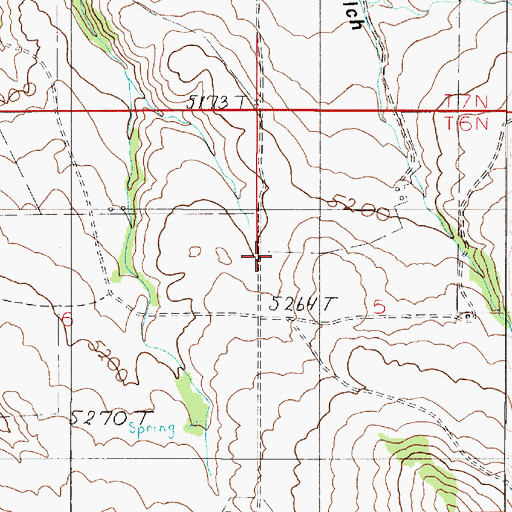 Topographic Map of East Glenwood School (historical), MT
