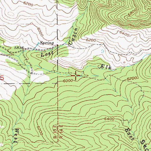 Topographic Map of East Sheep Creek, MT