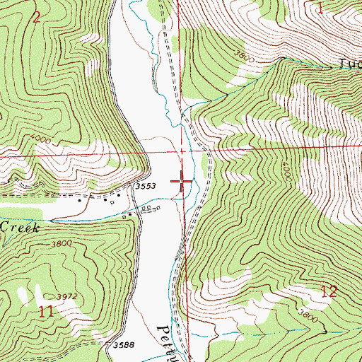 Topographic Map of Eds Creek, MT